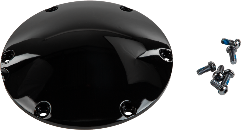 HARDDRIVE Smooth Derby Cover Gloss Black XL 2004–2020 — 37-072GB
