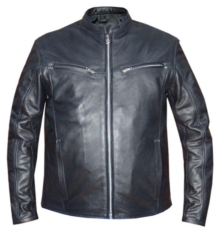 Alter Ego Stealth - Men's Premium Leather Motorcycle Jacket