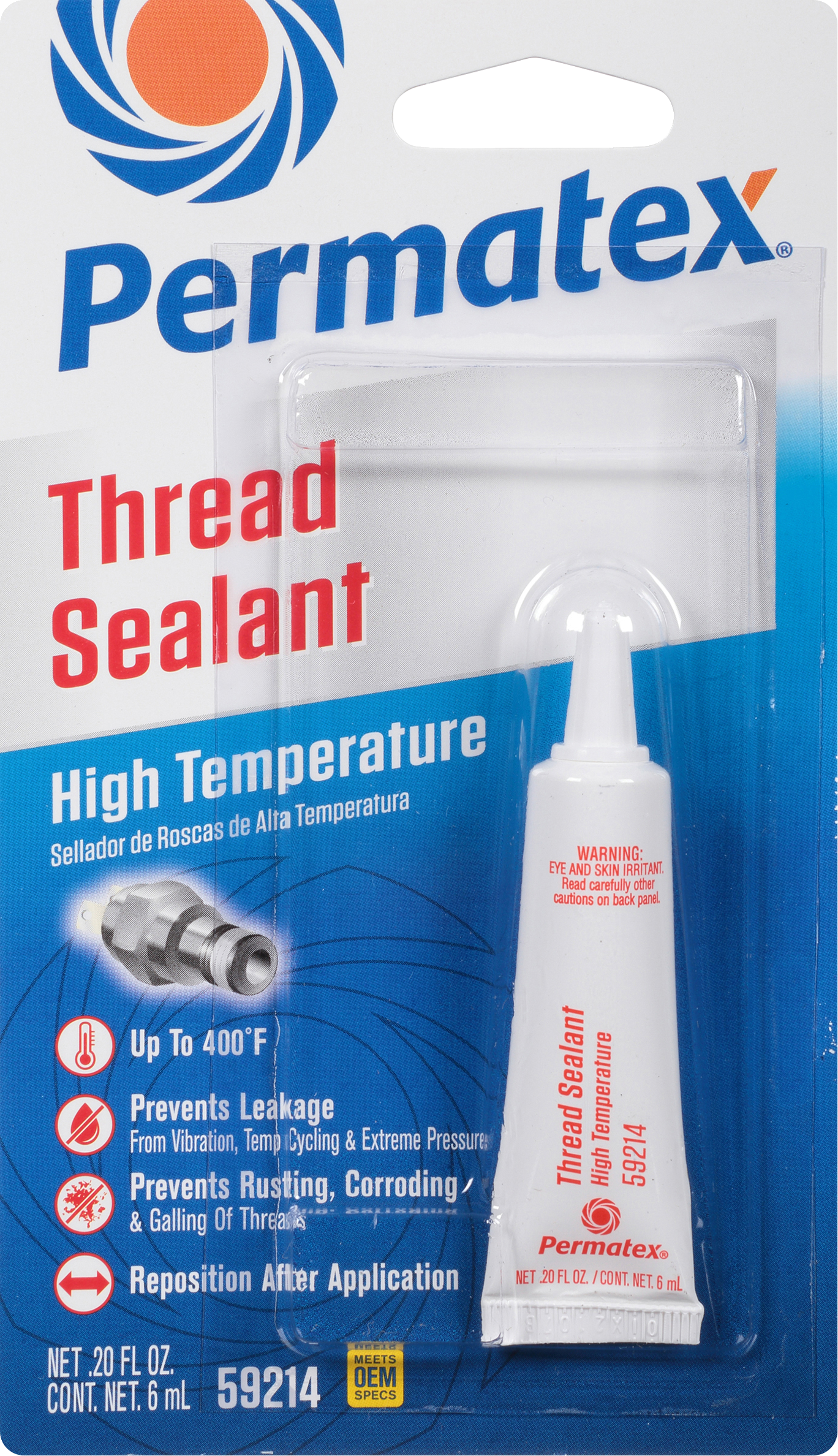 PERMATEX High Temperature Thread Sealant 6Ml