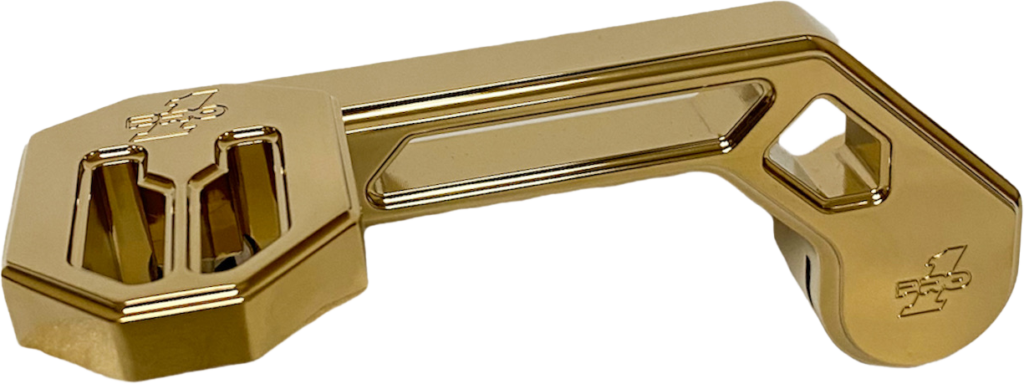 PRO ONE T-Rex Shorty Shifter Arm Gold `14-22 Touring — 500775TIN