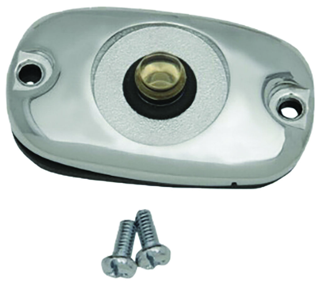 HARDDRIVE Rear Brake Master Cylinder Cover Touring 2005–2007 Softail 2006 and later — 053741