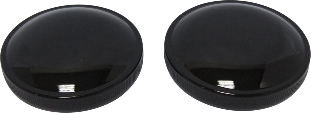 HARDDRIVE Cam Style Gas Cap Set Black — 75-007BK