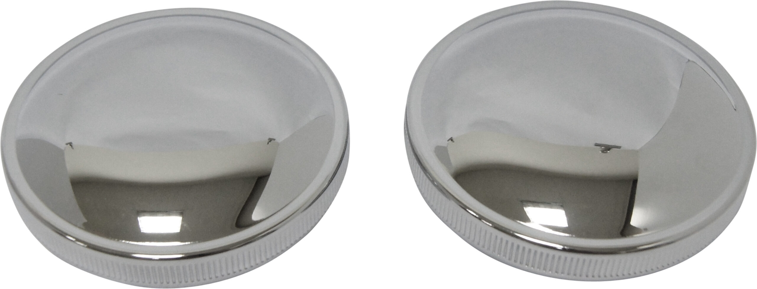 HARDDRIVE Cam Style Gas Cap Set Chrome — 75-005