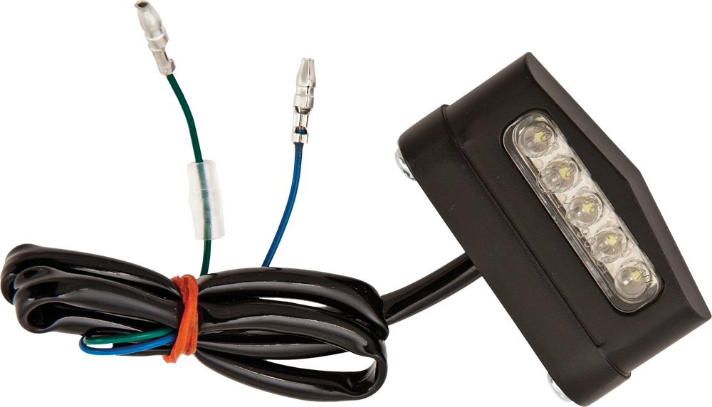 HARDDRIVE 3D License Plate Light 5 LED Light Black