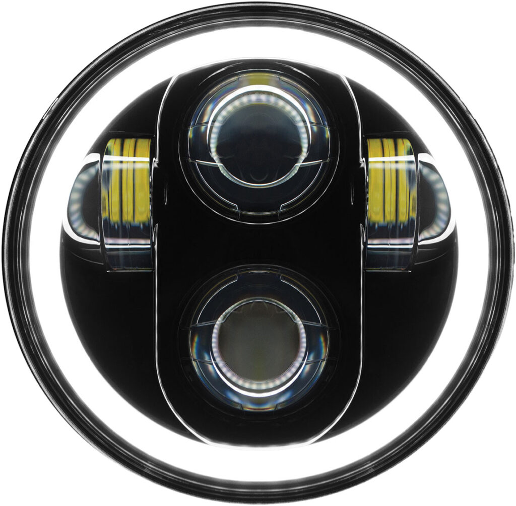 PATHFINDER 5 3/4" LED Headlight With Full Halo Black