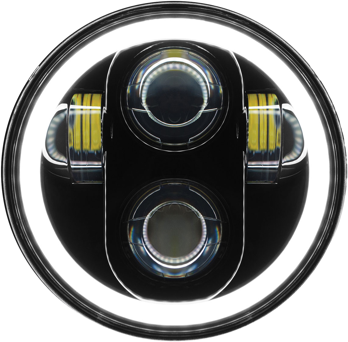 PATHFINDER 5 3/4" LED Headlight With Full Halo Black