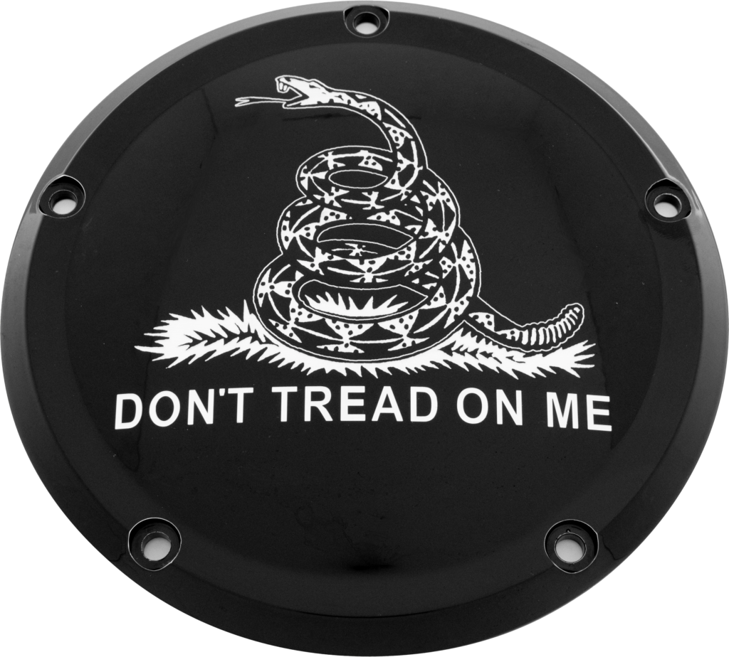 7 M8 Flt/Flh Derby Cover Don'T Tread Black