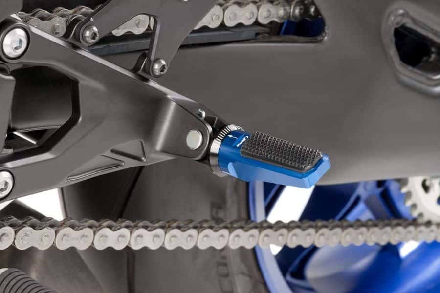 PUIG Footpegs Sport Blue Pair — 7318A