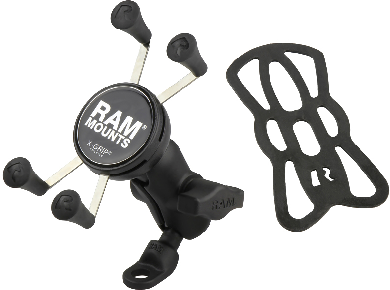 RAM X-Grip Phone Mount W/9 mm Angled Bolt Head Adapter