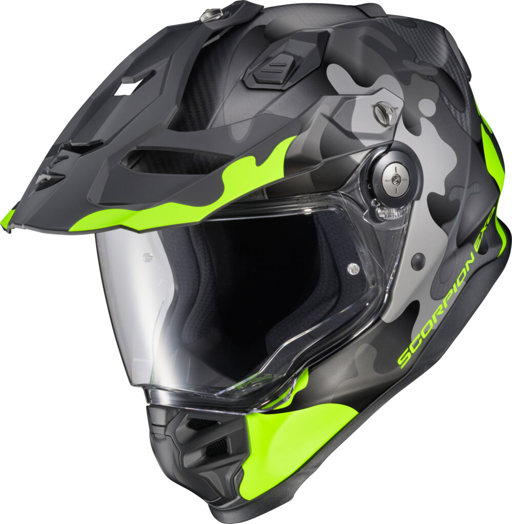 SCORPION EXO XT9000 GILLEY Full-Face Helmet — Hi-Vis/Grey