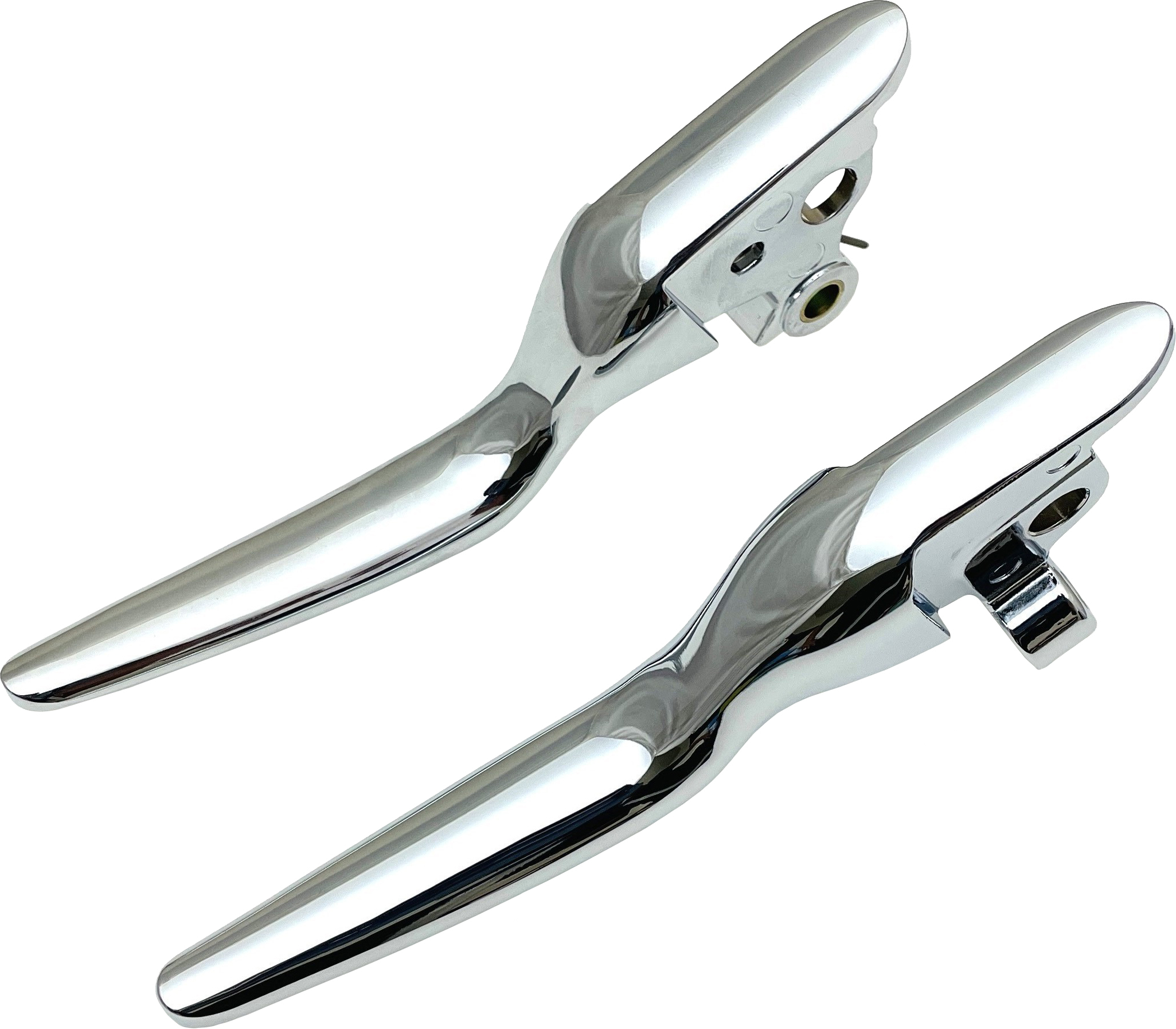 HARDDRIVE Lsr Lever Set Chrome FLT 2021–2025 Cable Clutch — 053842