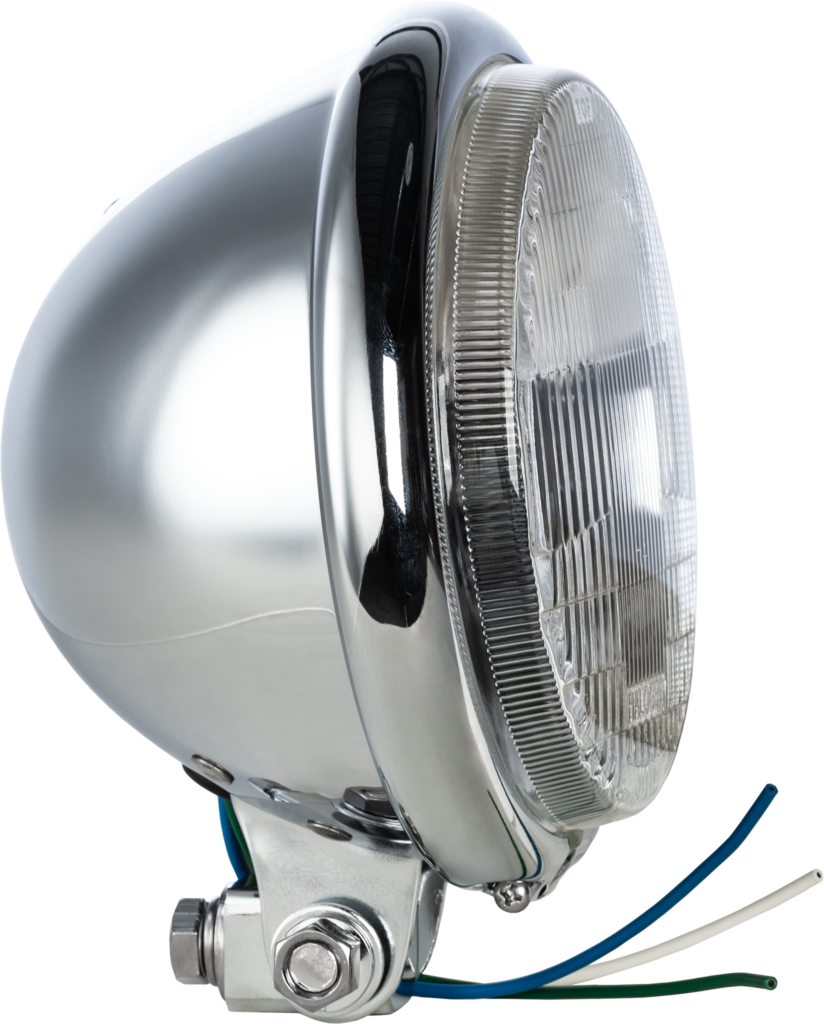 HARDDRIVE 5.75" Headlight Bottom Mount Chrome