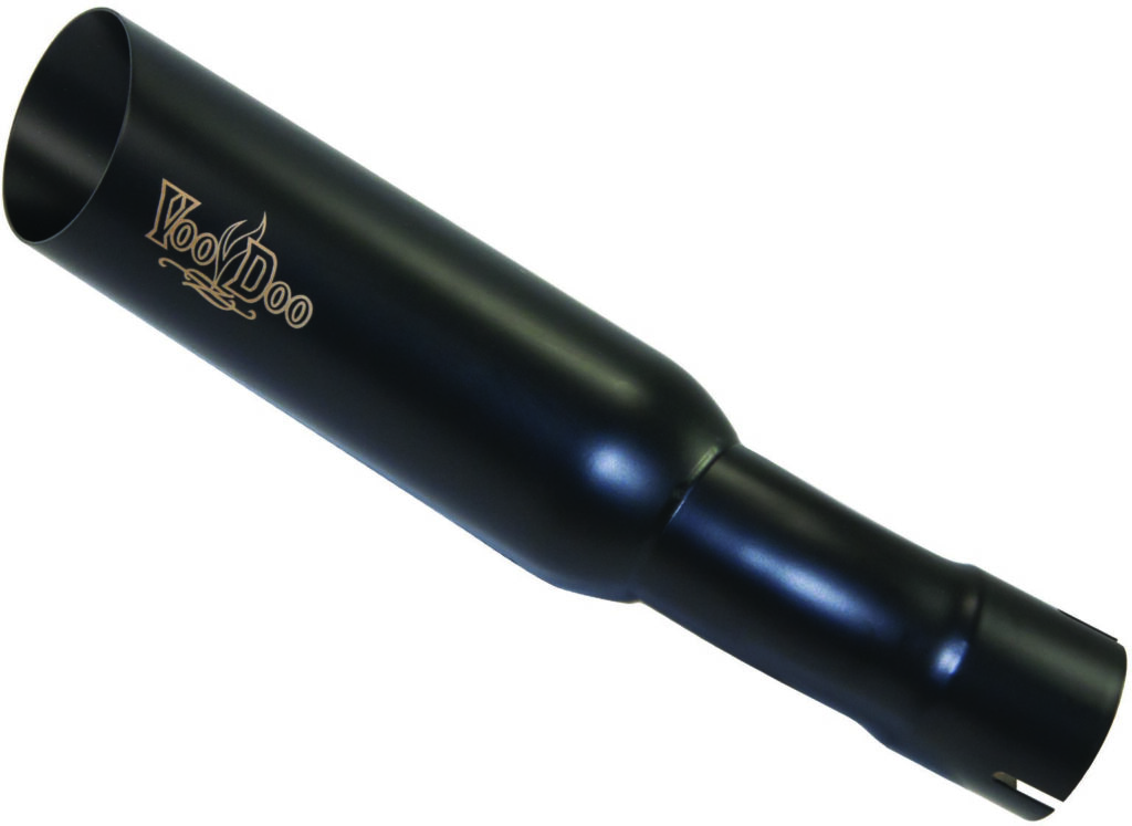 VOODOO Shorty Exhaust Single Black — VEZX10L6B
