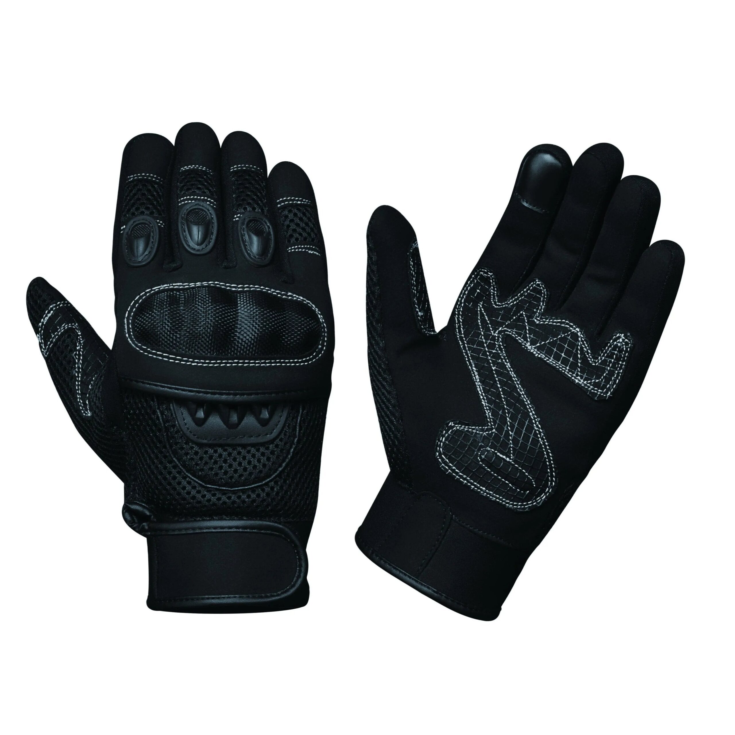 Unik Ironmesh - Men's Leather/Textile Motorcycle Gloves