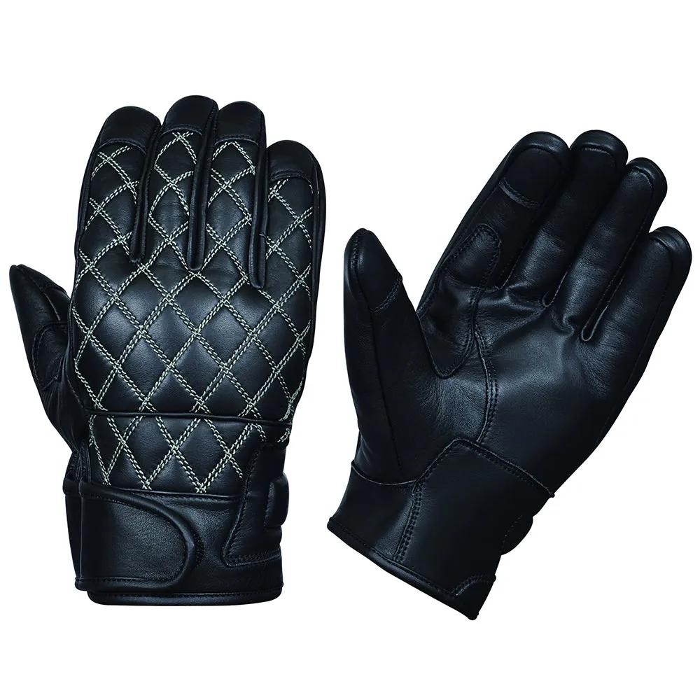 Unik TouchGuard - Men's Leather Motorcycle Gloves