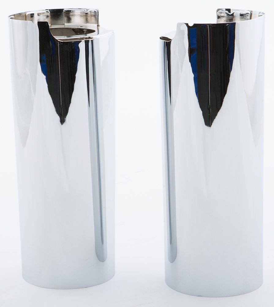 HARDDRIVE Uppr Fork Tube Cvrs Chrome +2" Touring 14-Up — 302605