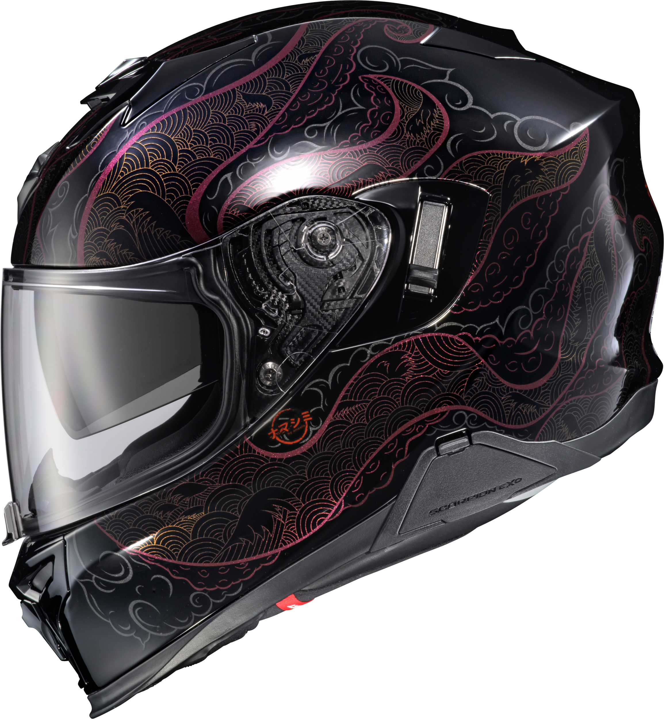 SCORPION EXO EXO-T520 NAMA-SHIMI Full-Face Helmet — Black/Chameleon