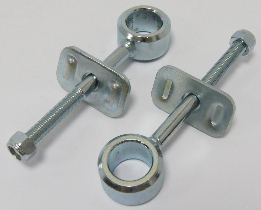 HARDDRIVE Rear Axle Adjuster Set Zinc FLT 1984–1996 OEM 41573-84 — 25-060