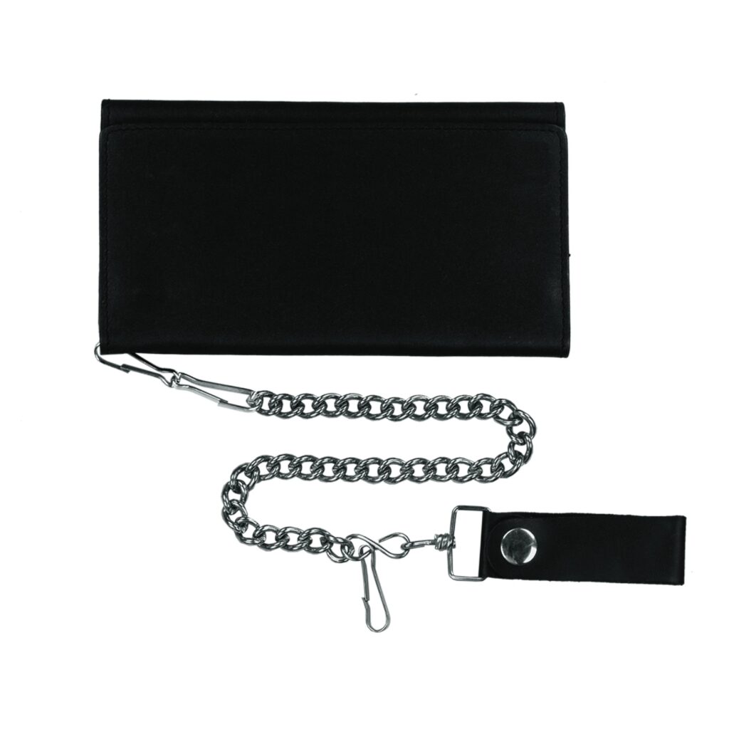 Unik Black Trifold Chain Wallet — 9059.00