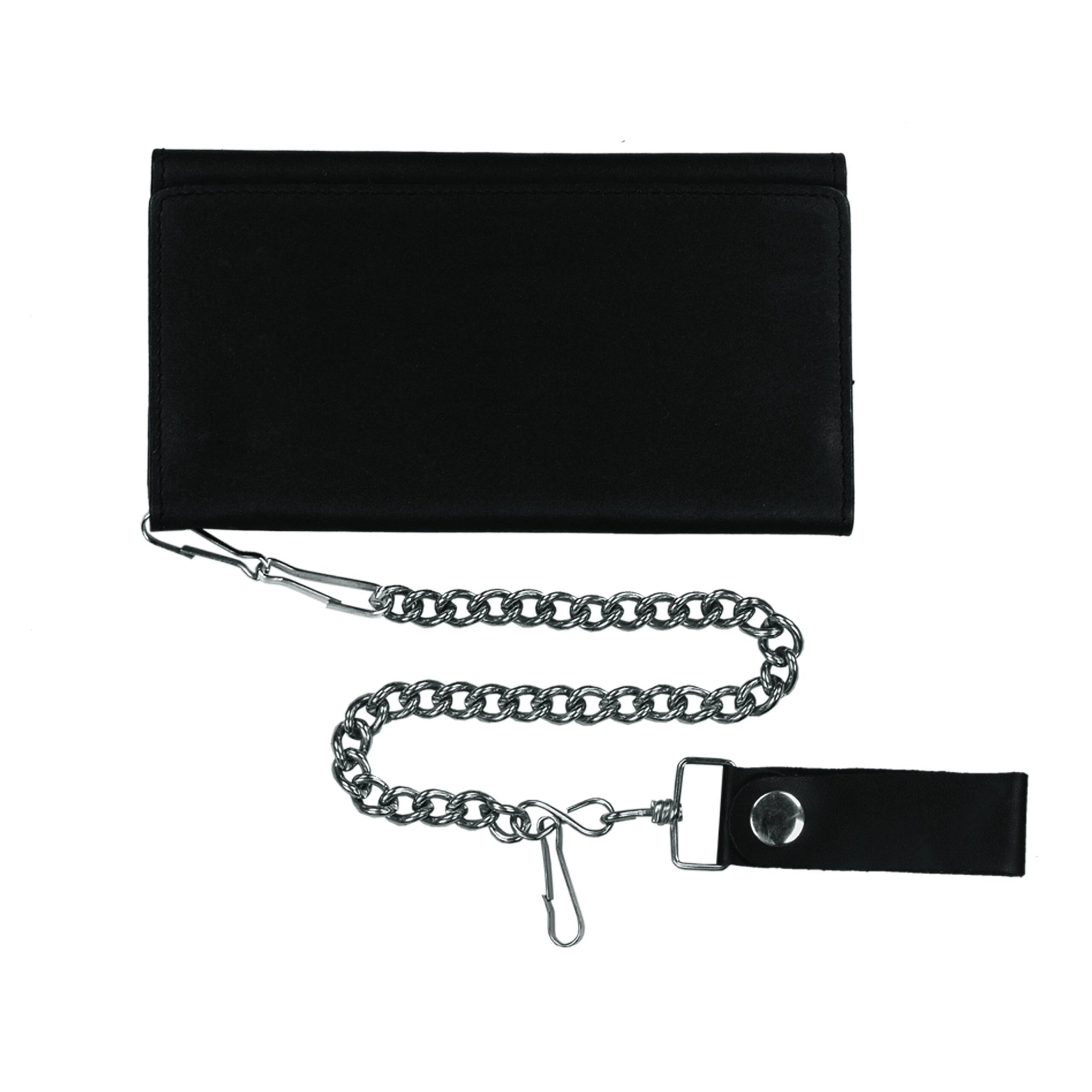 Unik Black Trifold Chain Wallet — 9059.00