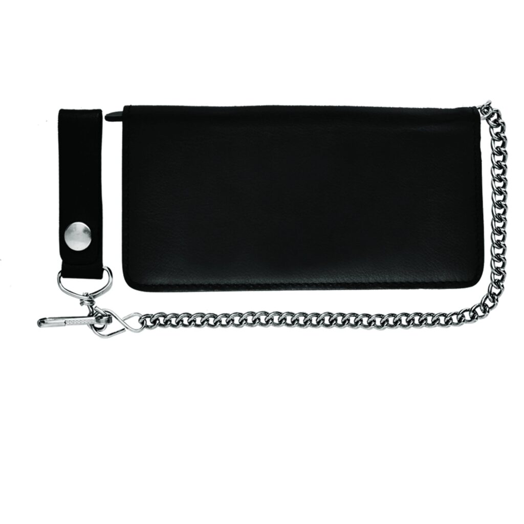 Unik Black Bifold Chain Wallet — 9087.00