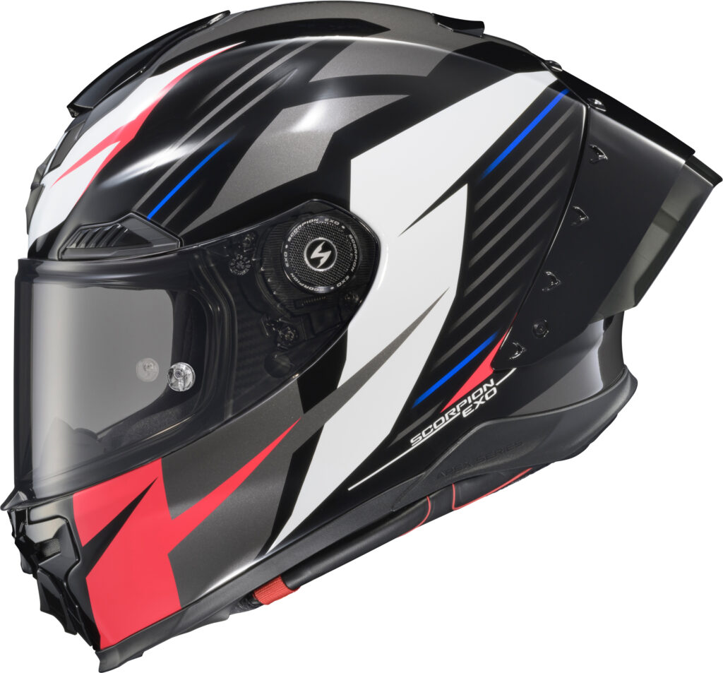 SCORPION EXO EXO-WARP DILITHIUM Full-Face Helmet — Black/Red/White/Blue