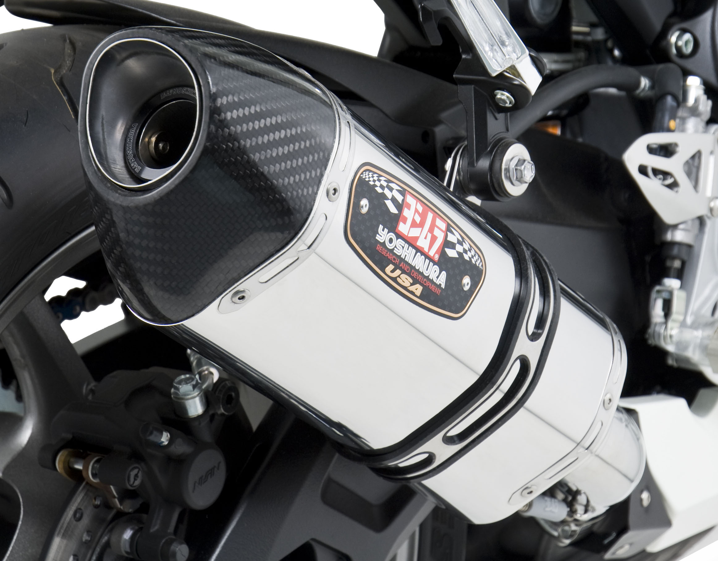 YOSHIMURA Exhaust Street R-77 Slip-On Ss-Ss-Cf — 1160020520