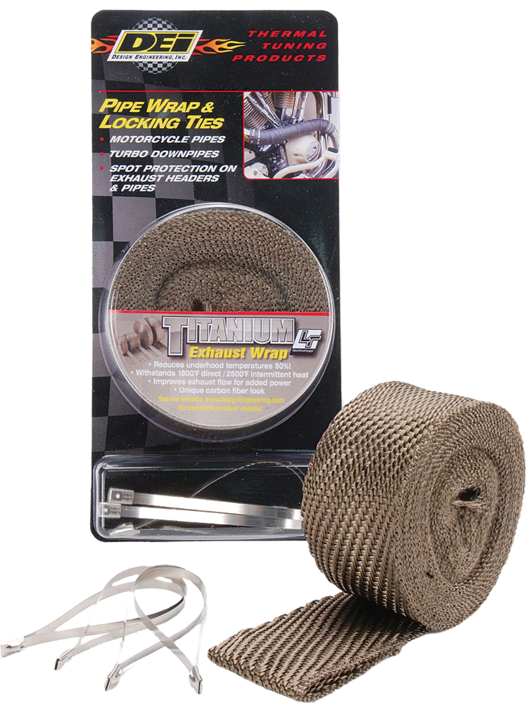 DEI Pipe Wrap & Locking Ties Titanium — 901123