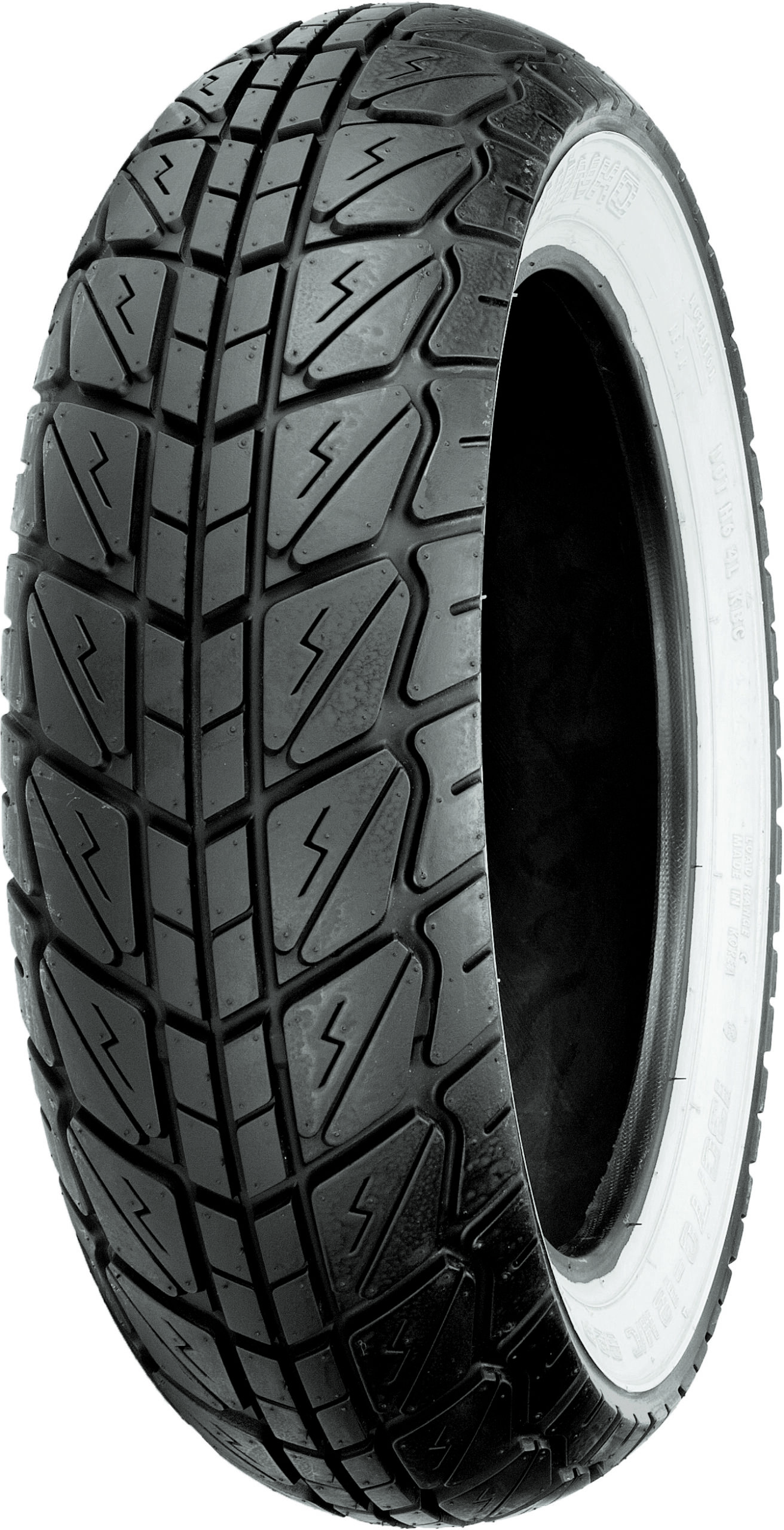 Shinko Sr723 Front/Rear Tire — 110/70-12 47P, White Wall, Whitewall