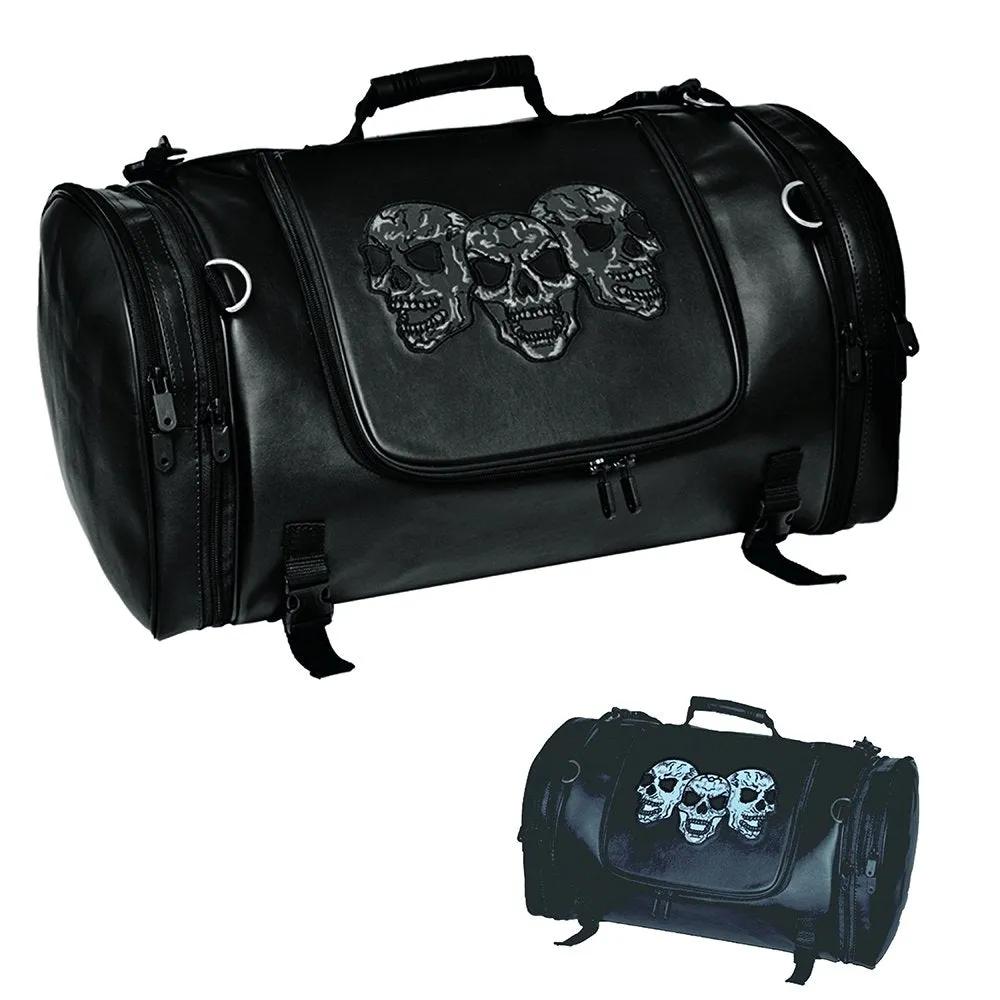 Unik Black Skull PVC Travel Bag — 9349.00