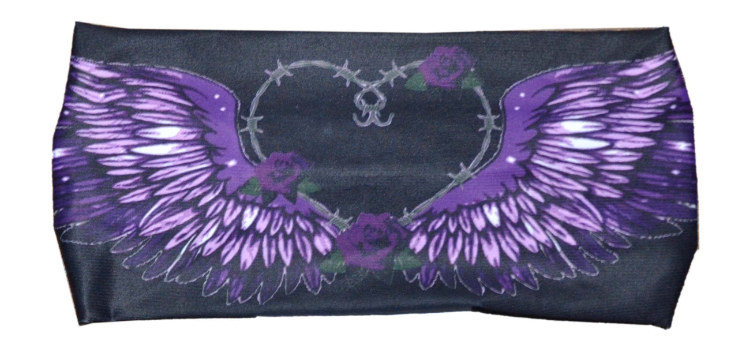 Unik Black and Purple Ladies Headband