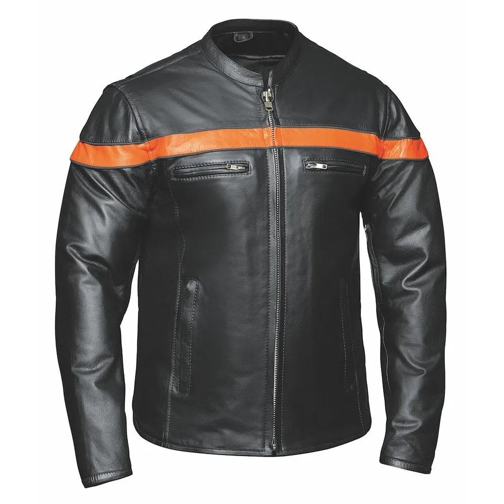 Alter Ego Blaze - Men's Premium Leather Motorcycle Jacket - Image 2