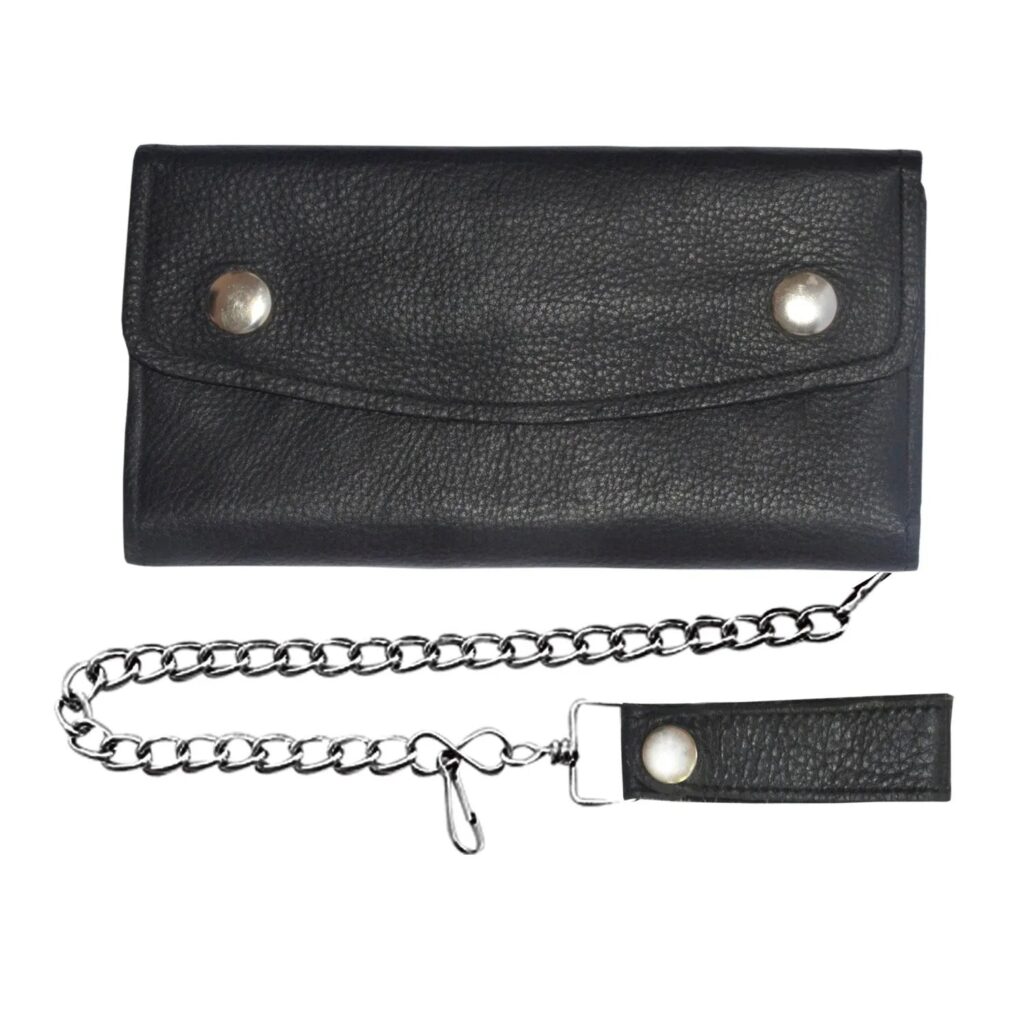 Unik Black Snap Chain Wallet — 9060.00