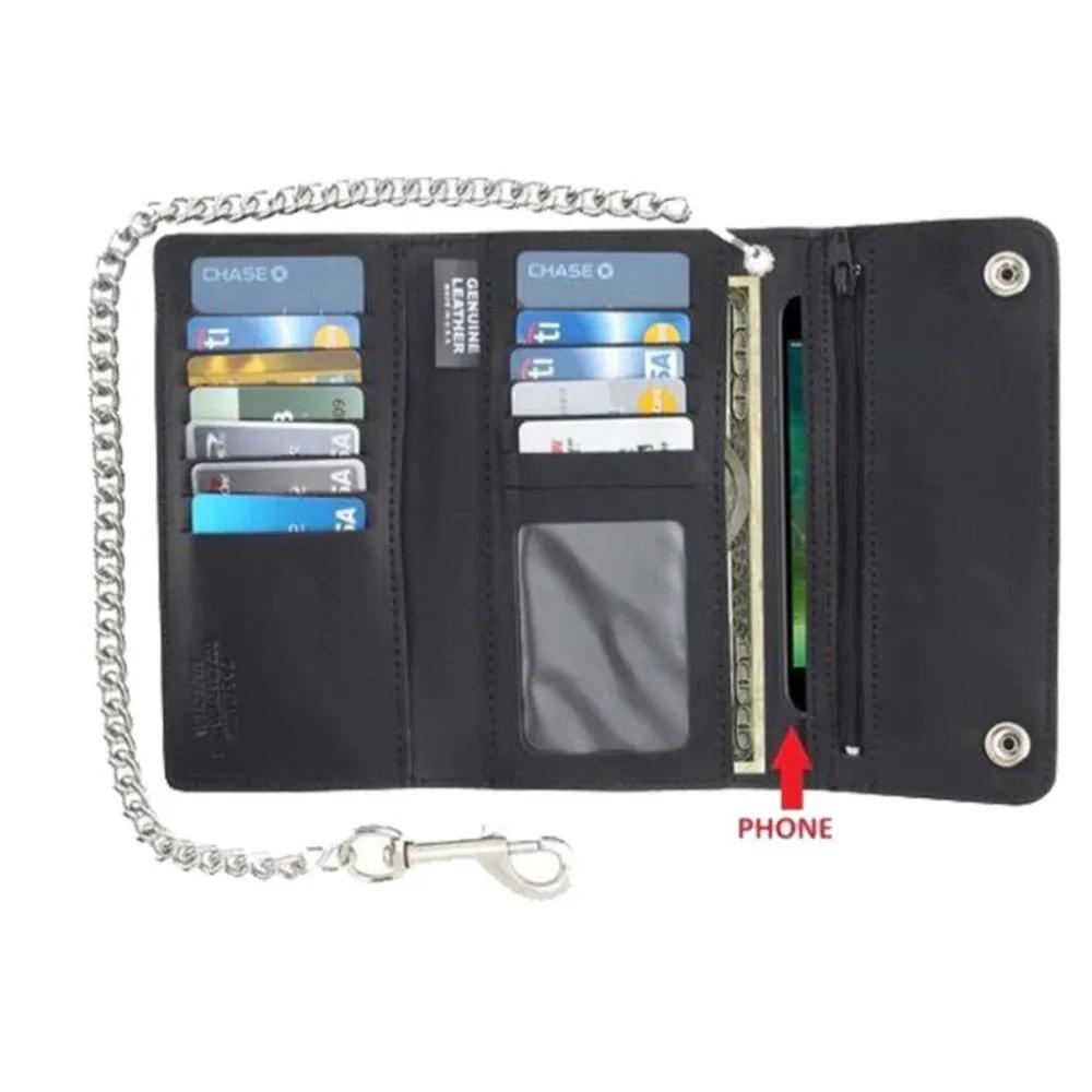 Unik Black Trifold Chain Wallet — 5766.00 - Image 2