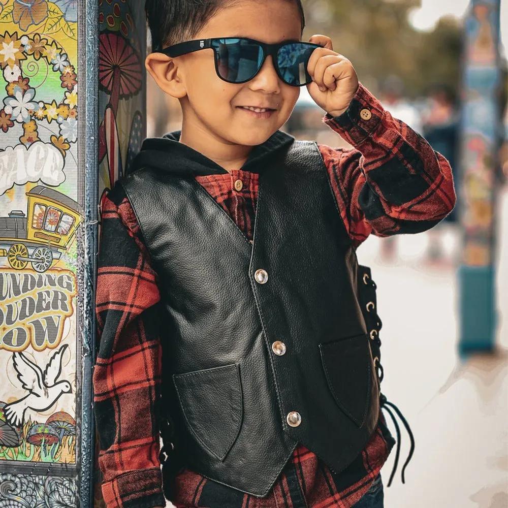 Alter Ego Boys Premium Leather Vest – Classic Style - Image 2