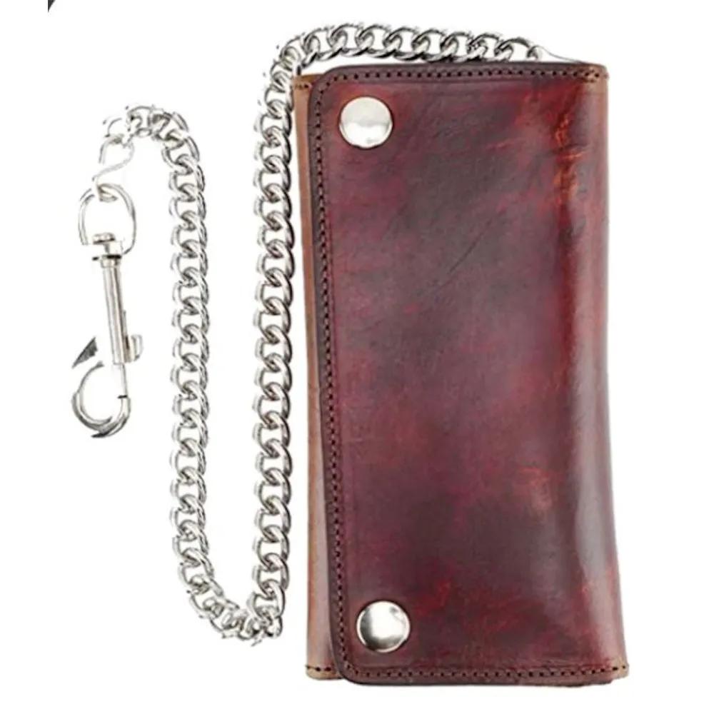 Unik Red Trifold Chain Wallet — 5767.02