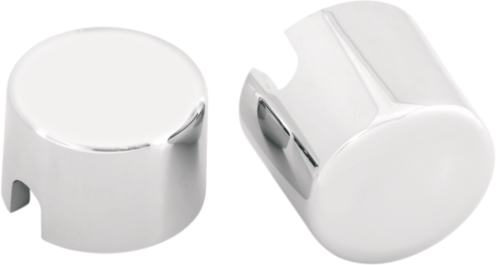 Drag Specialties Axle Caps - Chrome - Rear - Pair - '00-'07 Softail