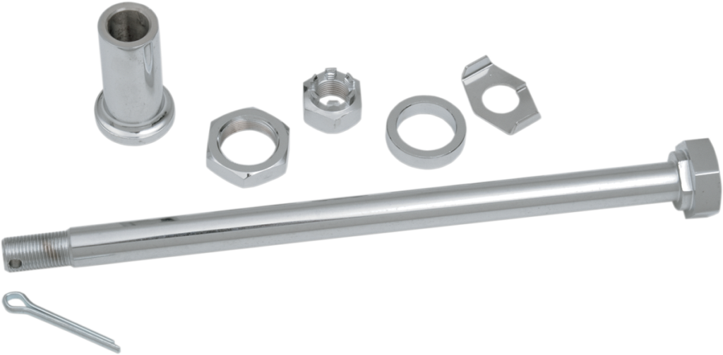 Drag Specialties Axle Kit - Rear - Chrome - '67-'72 Electra Glide