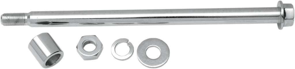 Drag Specialties Axle Kit - Rear - Chrome - '80-'86 Harley-Davidson