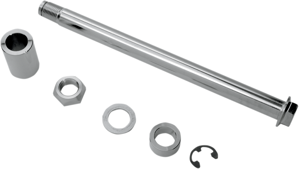 Drag Specialties Axle Kit - Rear - Chrome - '08-'17 Softail