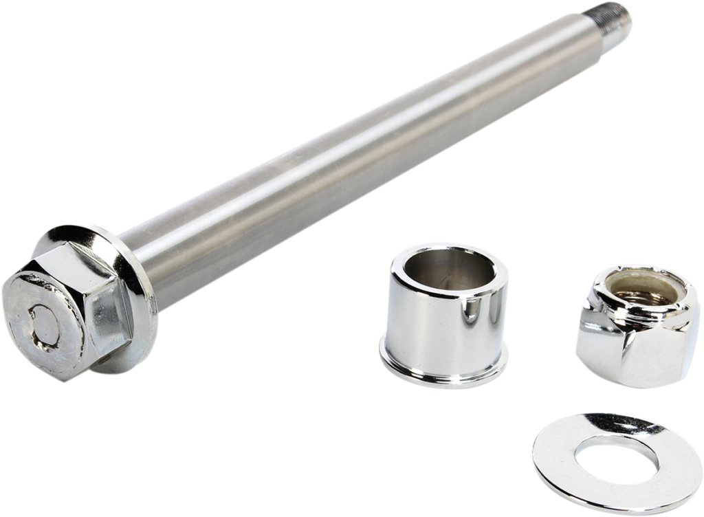 Drag Specialties Axle Kit - Front - Chrome - '00-'06 Softail Springer