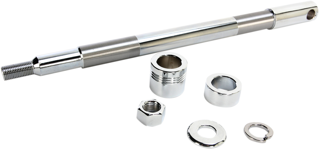 Drag Specialties Axle Kit - Front - Chrome - '00-'06 Softail