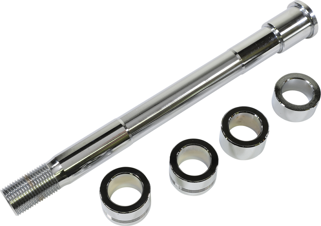 Drag Specialties Axle Kit - Front - Chrome - '18-'26 Softail