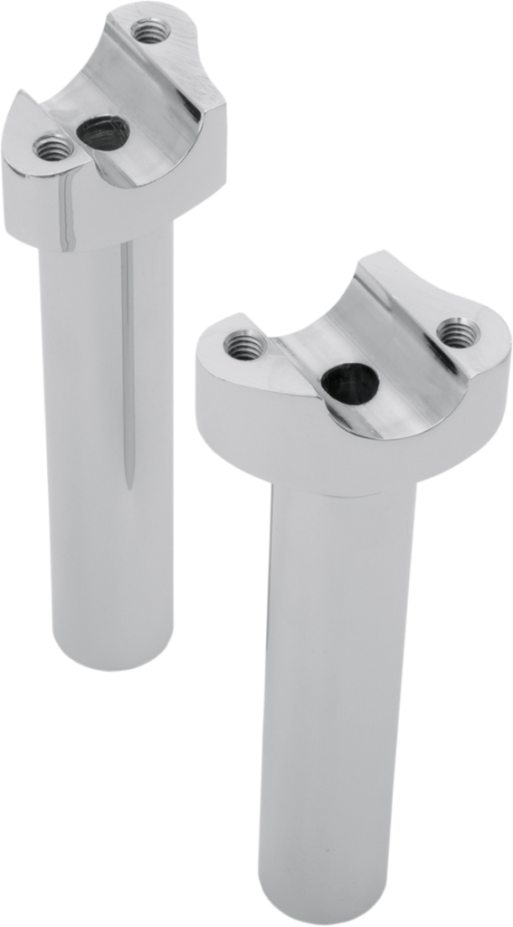 Drag Specialties Forged Aluminum Handlebar Risers - Straight - 6-1/2" - Chrome (Pair)