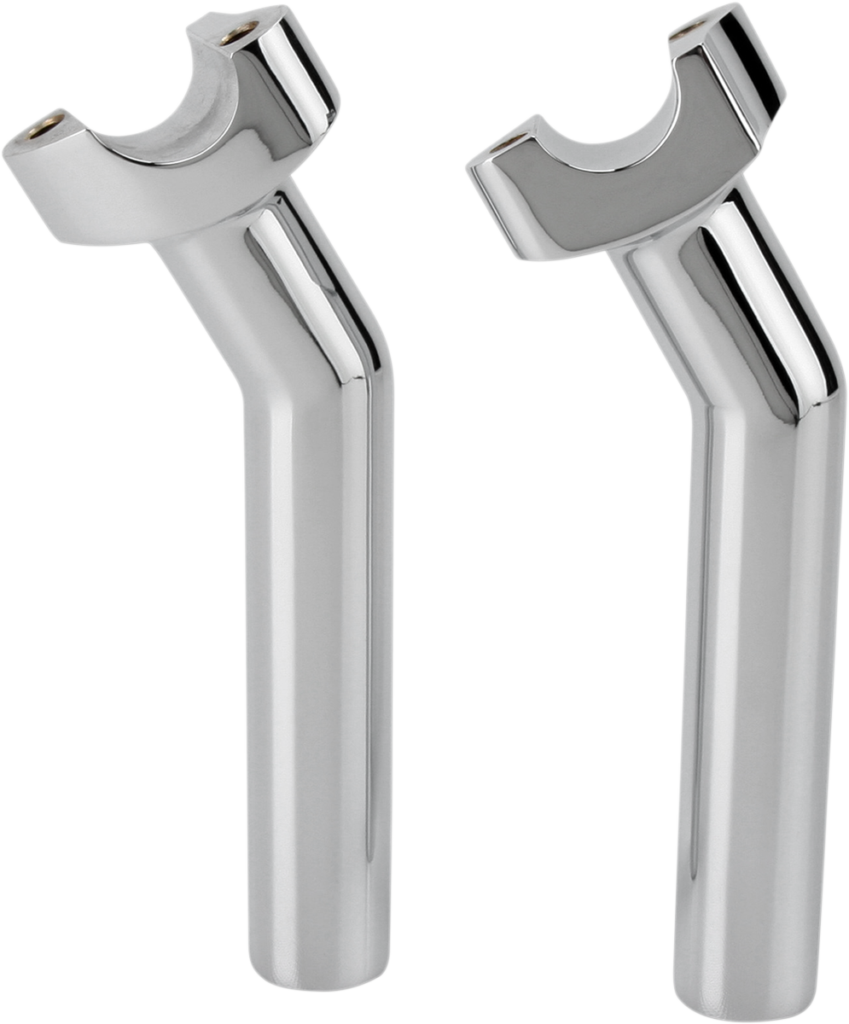 Drag Specialties Forged Aluminum Handlebar Risers - Pullback - 6-1/2" - Chrome (Pair)