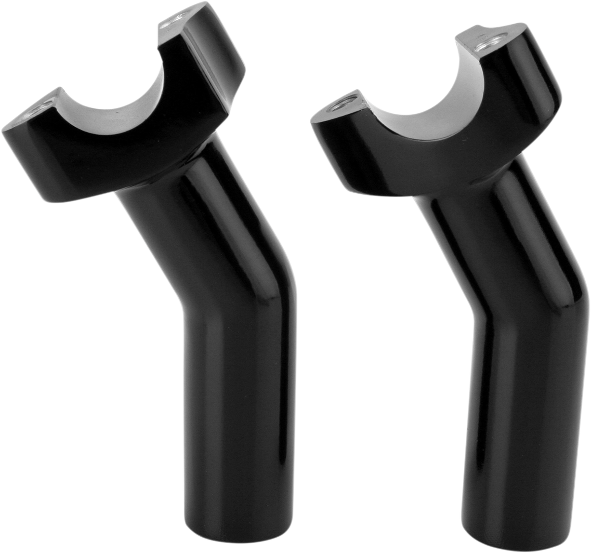 Drag Specialties Forged Aluminum Handlebar Risers - Pullback - 4-1/2" - Black (Pair)