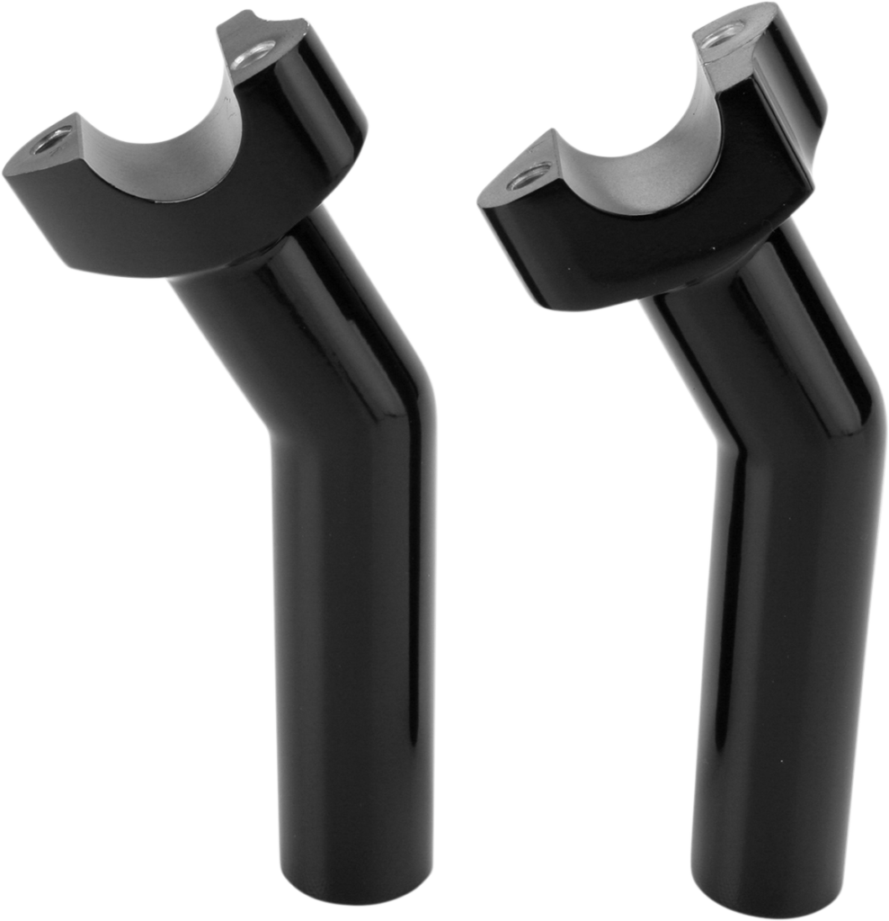 Drag Specialties Forged Aluminum Handlebar Risers - Pullback - 5-1/2" - Black (Pair)