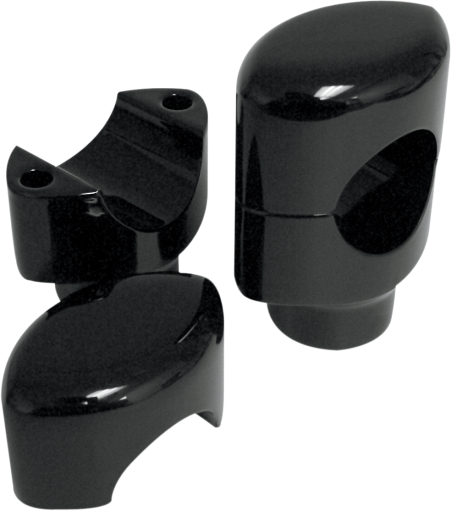 Drag Specialties Big Buffalo Handlebar Risers - 1-1/2" - Black (Pair)