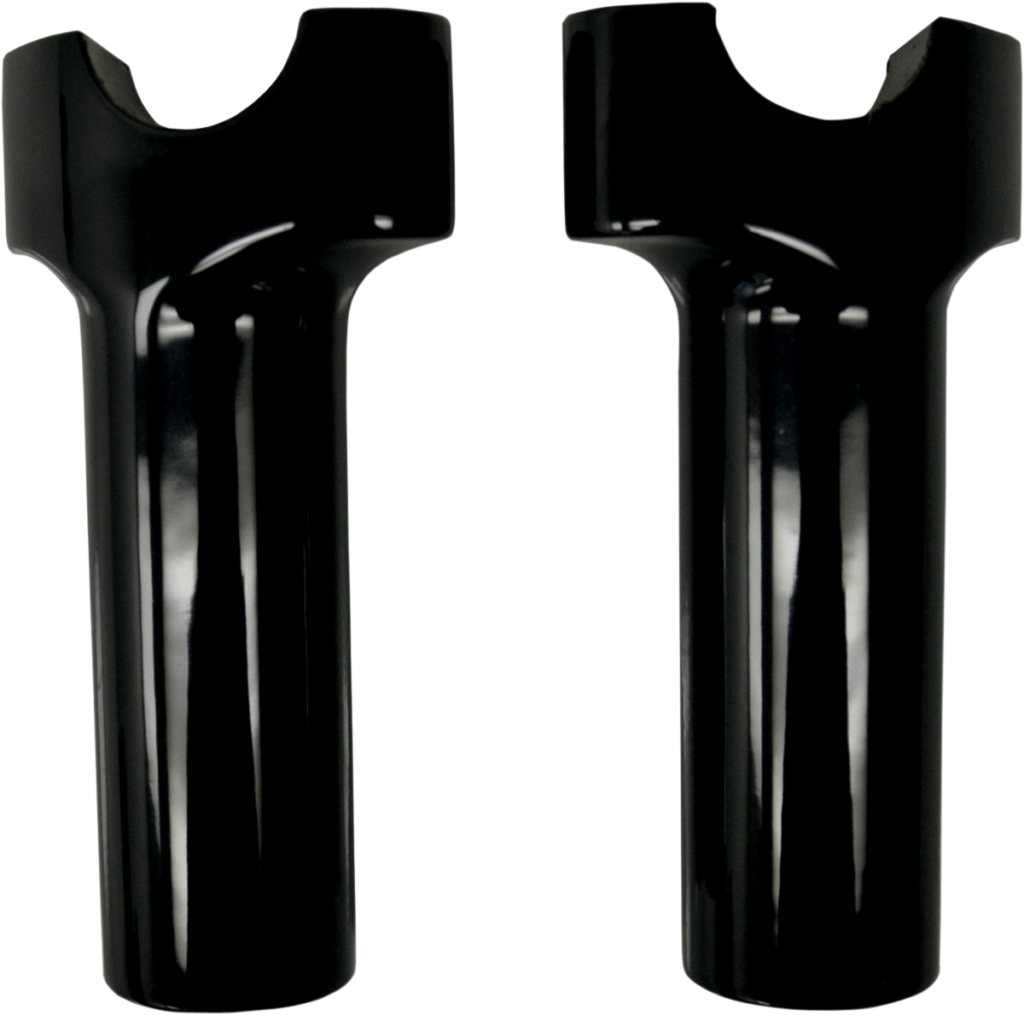 Drag Specialties Buffalo Billet Aluminum Handlebar Risers - 4" - Black (Pair)
