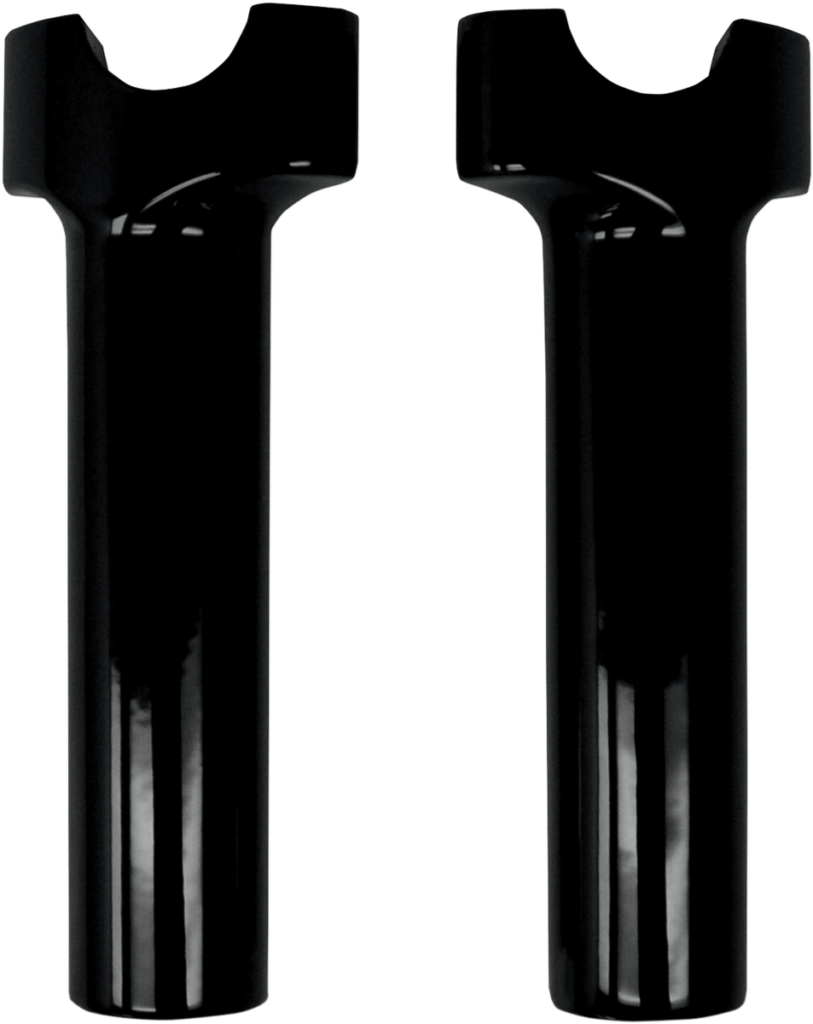 Drag Specialties Buffalo Billet Aluminum Handlebar Risers - 6" - Black (Pair)